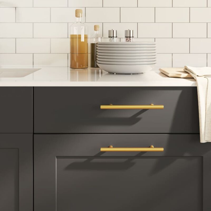 foto del prodotto maniglie per mobili 20 pz oro 128 mm in acciaio inox vidaxl