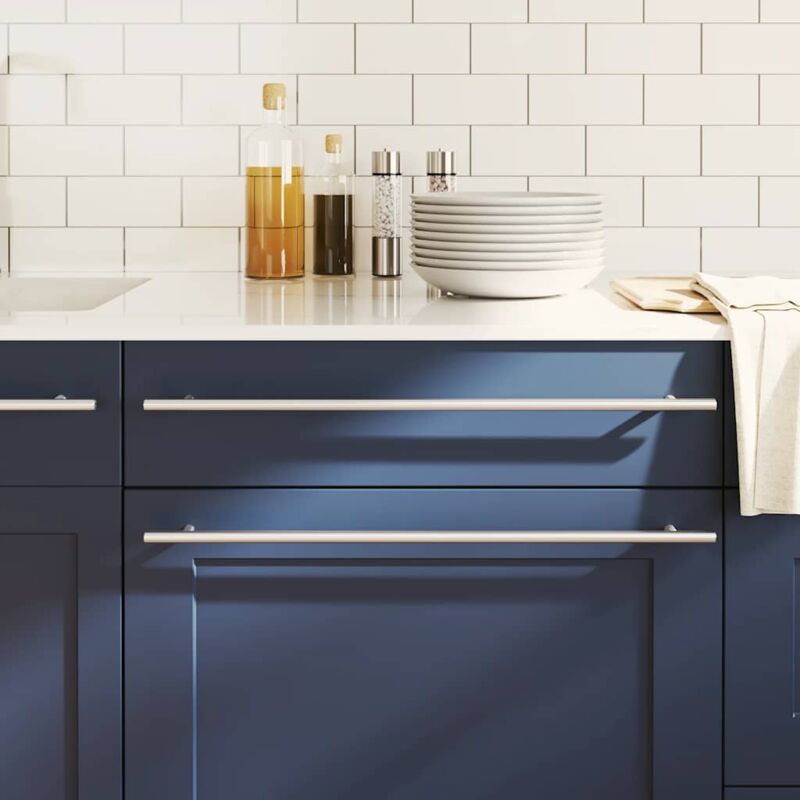 foto del prodotto maniglie per mobili 5pz argento 480mm in acciaio inox - vidaxl