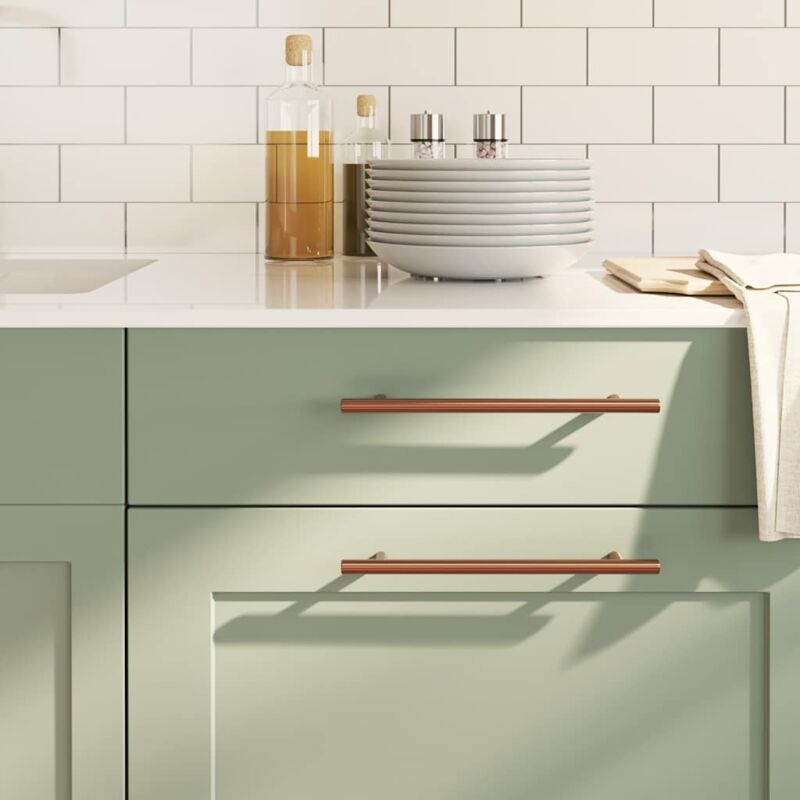 foto del prodotto maniglie per mobili 5pz bronzo 192mm in acciaio inox vidaxl