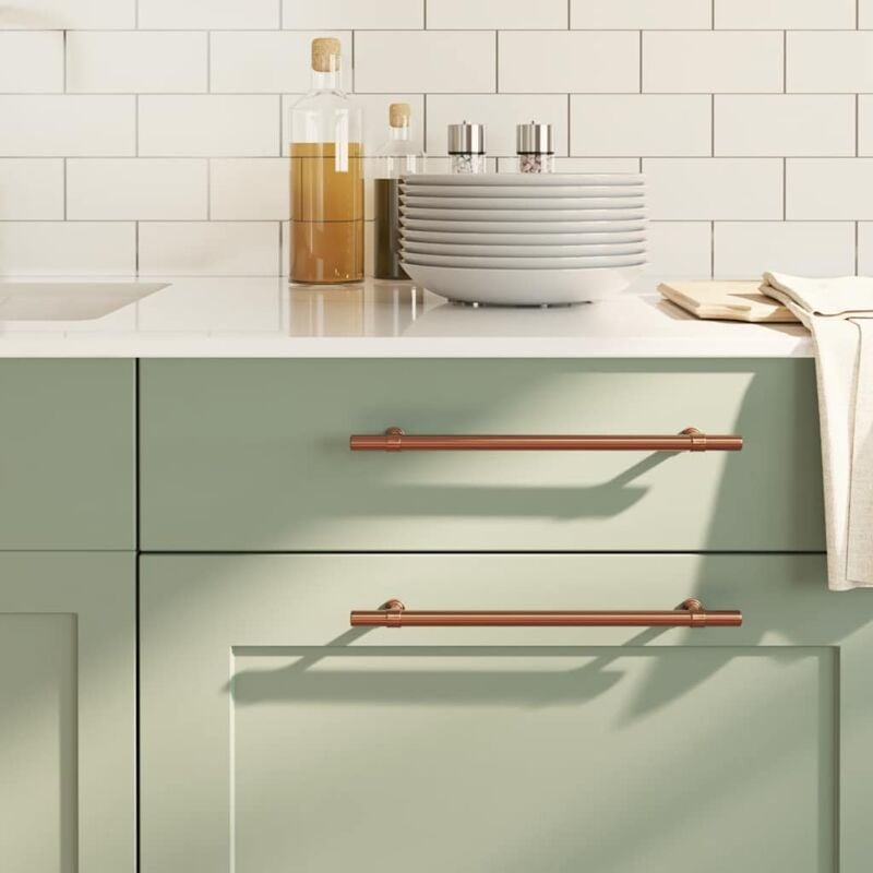 foto del prodotto maniglie per mobili 5pz bronzo 224mm in acciaio inox vidaxl