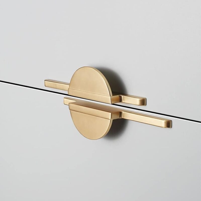 foto del prodotto maniglie per mobili da cucina ymyny confezione da 2, maniglie per mobili, passo foro 288 mm, maniglie per mobili dorate, maniglie per mobili da