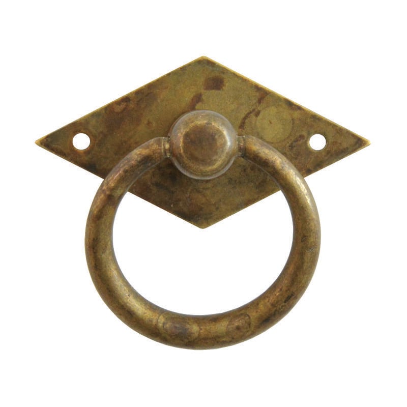 foto del prodotto maniglie per mobili snodate mod.12230 in ottone anticato mm.50x33