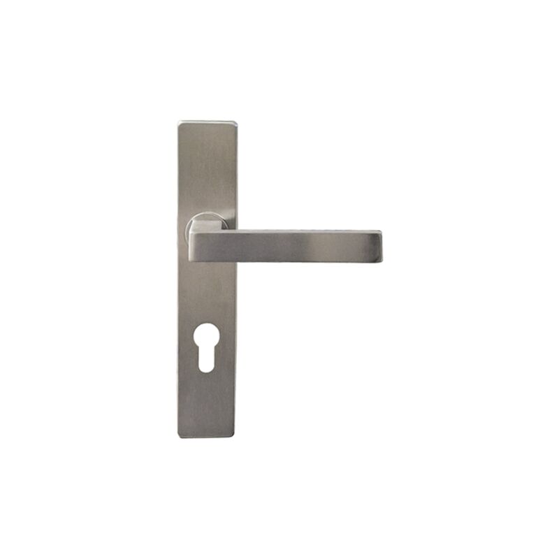 foto del prodotto maniglie su piastre quadrate patricia klose besser acciaio inox 304. trou cylindre