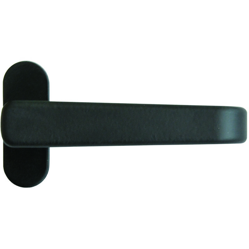 foto del prodotto maniglietta in alluminio verniciato nero mm.118x34h.