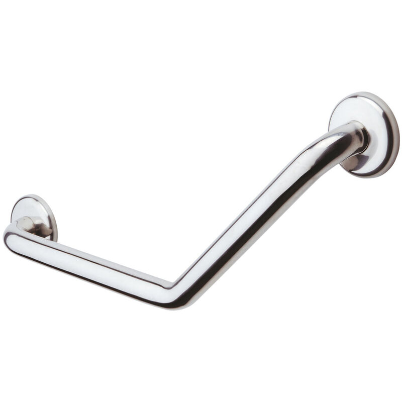 foto del prodotto maniglione bagno di sicurezza a 45 angolare in acciaio inox safe medium