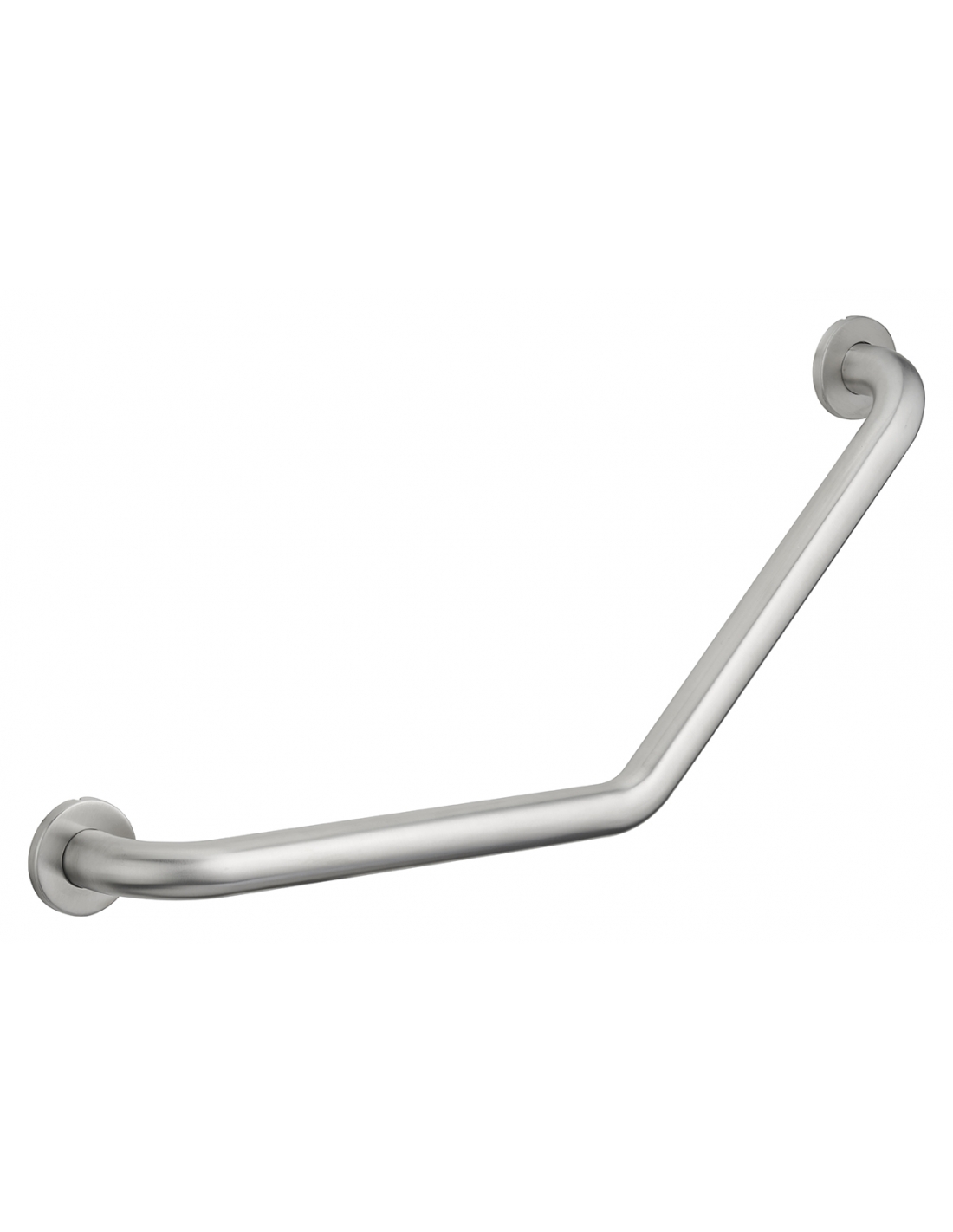 foto del prodotto maniglione bagno disabili, barra di ausilio angolare, 135 350x350mm, diametro 32mm, acciaio inox 304 satinato thirard