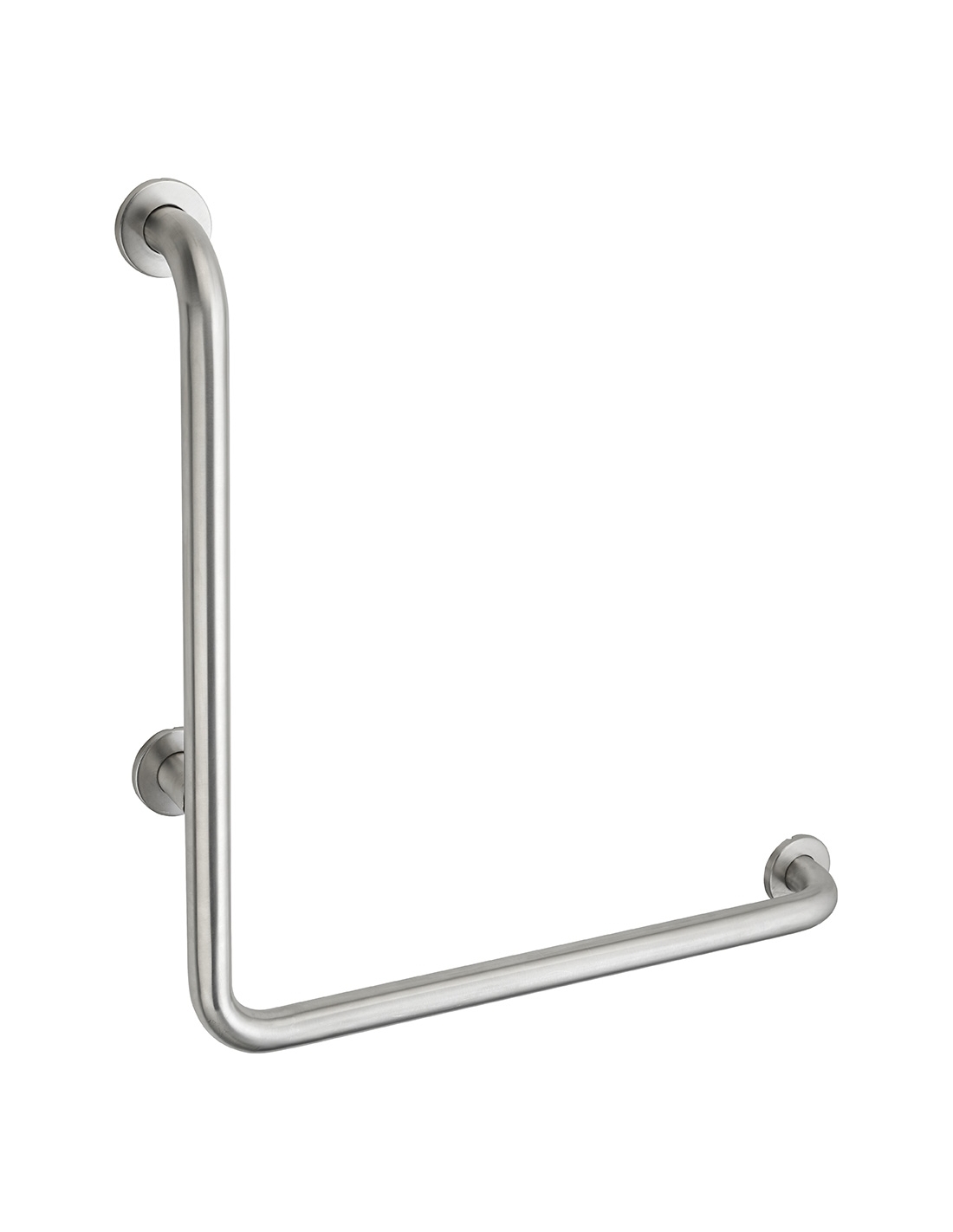 foto del prodotto maniglione bagno disabili, barra di ausilio angolare, 90 400x400mm, diametro 32mm, acciaio inox 304 satinato thirard