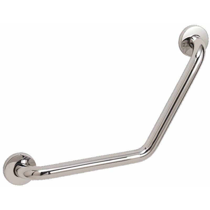 foto del prodotto maniglione curvo 120 in acciaio lucido da 45cm loto