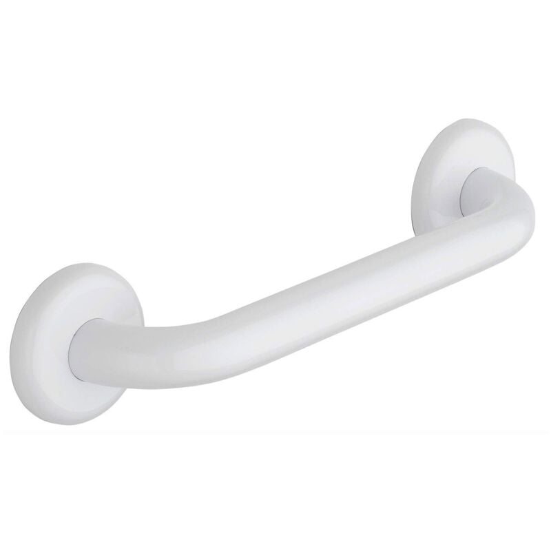 foto del prodotto maniglione disabili anziani barra per bagno doccia in acciaio bianco 30 cm