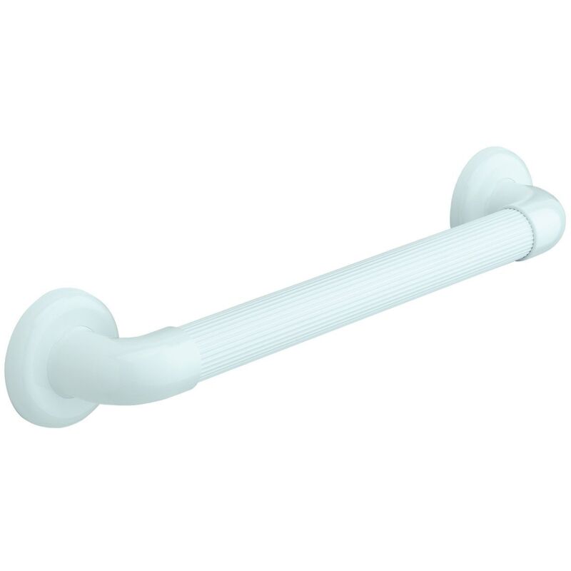 foto del prodotto maniglione disabili barra per bagno doccia in pvc bianco 45 cm anziani