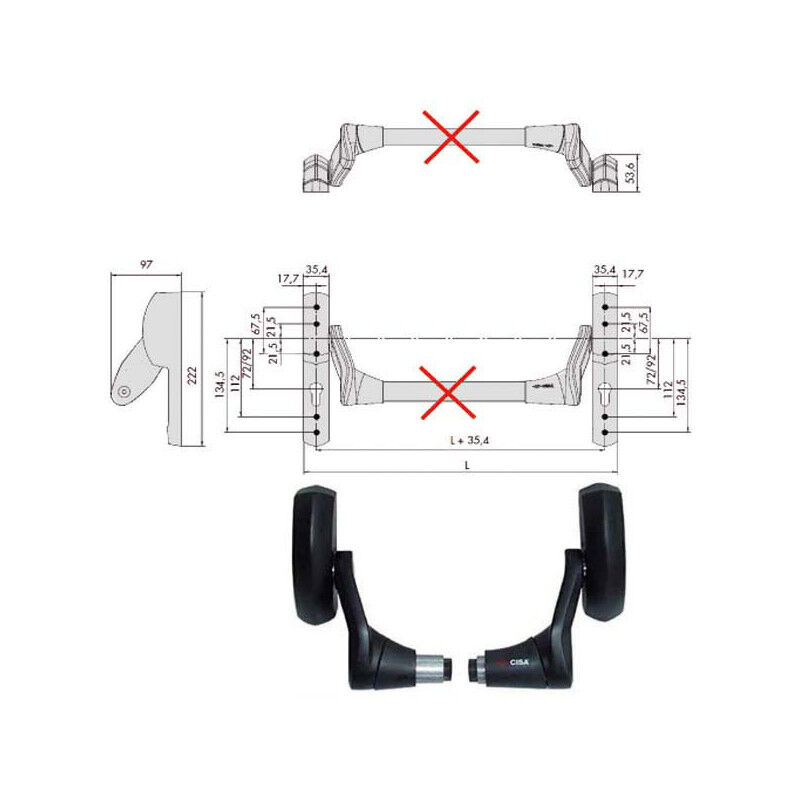 foto del prodotto maniglione fast push 59607 10 0 cisa
