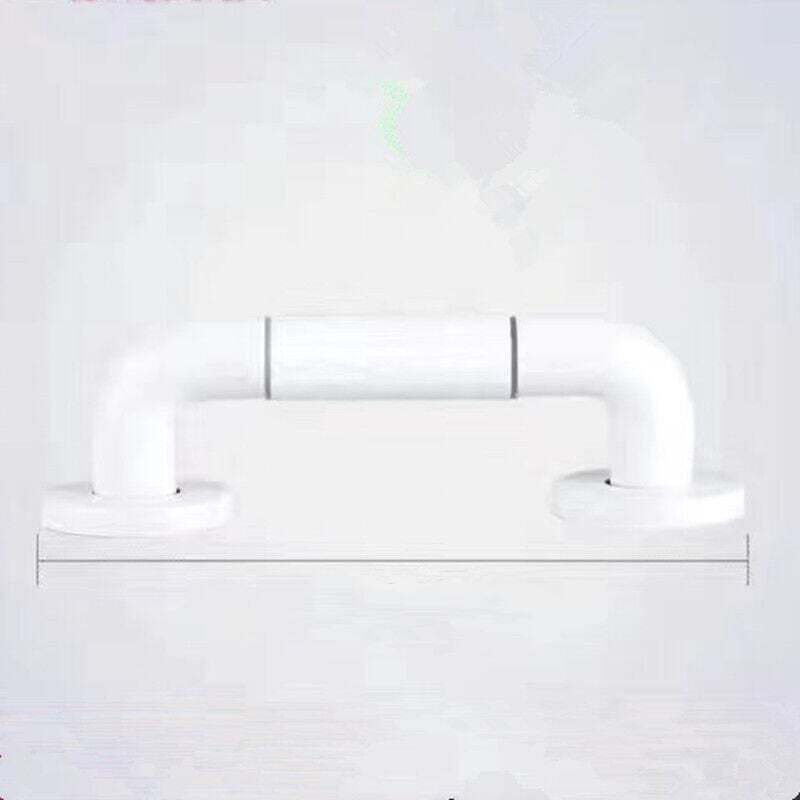 foto del prodotto maniglione per wc bianco da 30 cm, maniglioni da bagno con antiscivolo, maniglia in acciaio inossidabile, maniglione per doccia con cerchi