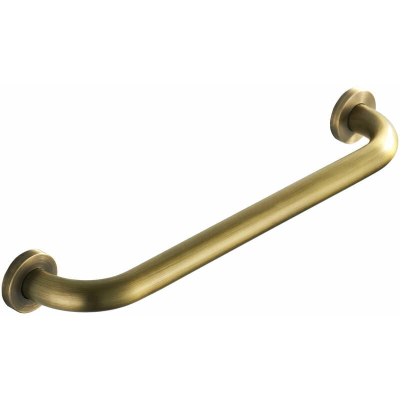 foto del prodotto maniglione retr in rame da 30 cm per bagno, vasca, doccia, wc, con portasciugamani a parete.