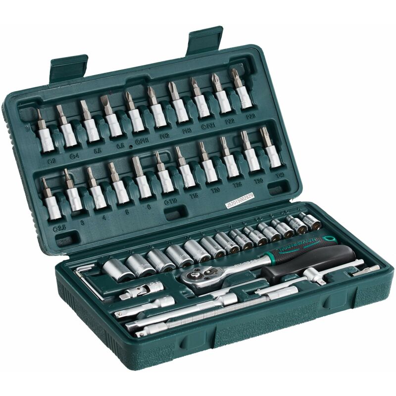 foto del prodotto mannesmann m 2040 set chiavi a tubo 1 4, 46 pz.