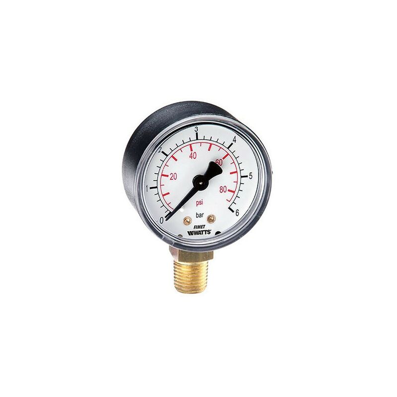 foto del prodotto manometro ad attacco radiale m1 abs m1 abs 63 6 bar g1 4b watts