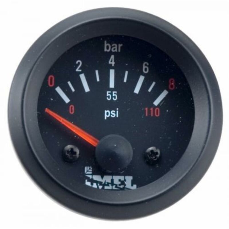 foto del prodotto manometro analogico per pressione olio motore 0-10 bar 12v d. 52 mm (39439)