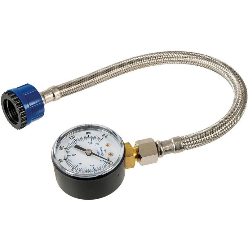 foto del prodotto manometro con tubo flessibile per tubature dell'acqua 0-11 bar (0-160 psi)