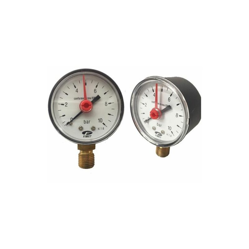 foto del prodotto manometro per autoclave pressione acqua scala da 0 10 bar 1 4 m 11818 