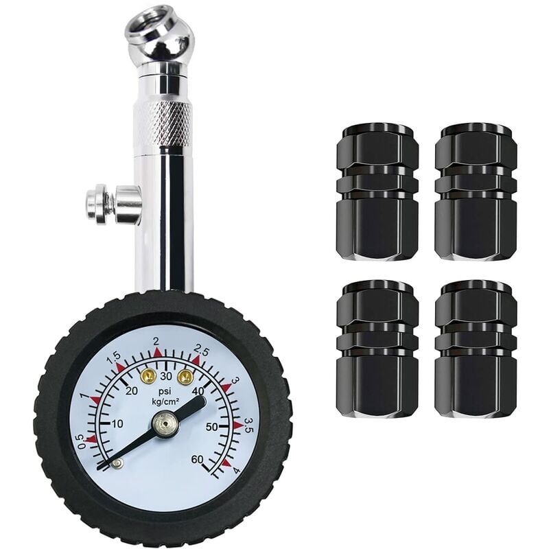 foto del prodotto manometro per la pressione dei pneumatici - manometro per la pressione dei pneumatici digitale ad alta precisione 60 psi - manometro per la pressione