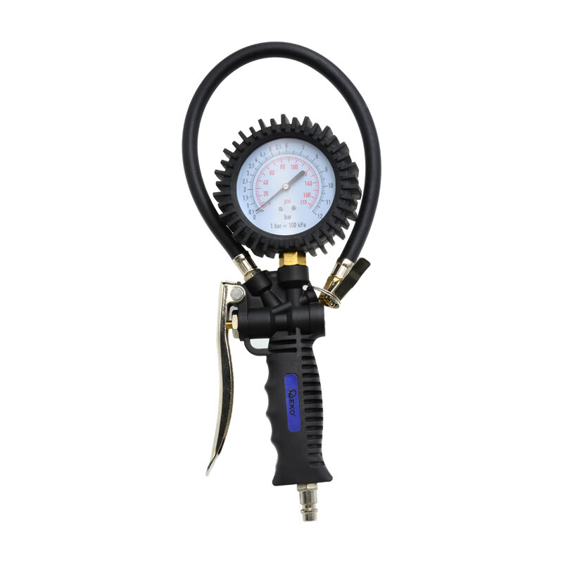 foto del prodotto manometro pistola compressore gonfiaggio aria ruote auto g03125