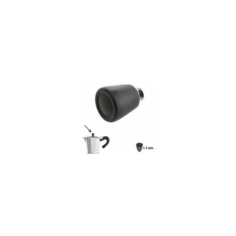 foto del prodotto manopola caffettiera induzione alluminio 6 9 12 tazze 3 pezzi 