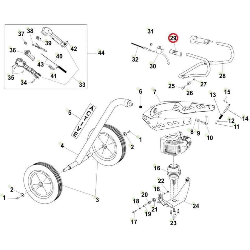 foto del prodotto manopola impugnatura di 22 mm originale active trivella modelli t-165 020859