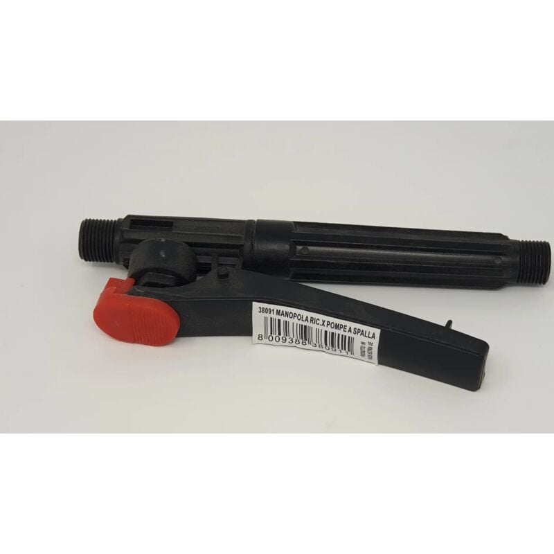 foto del prodotto manopola in plastica nera per lancia idropulitrice pompa a zaino 16lt