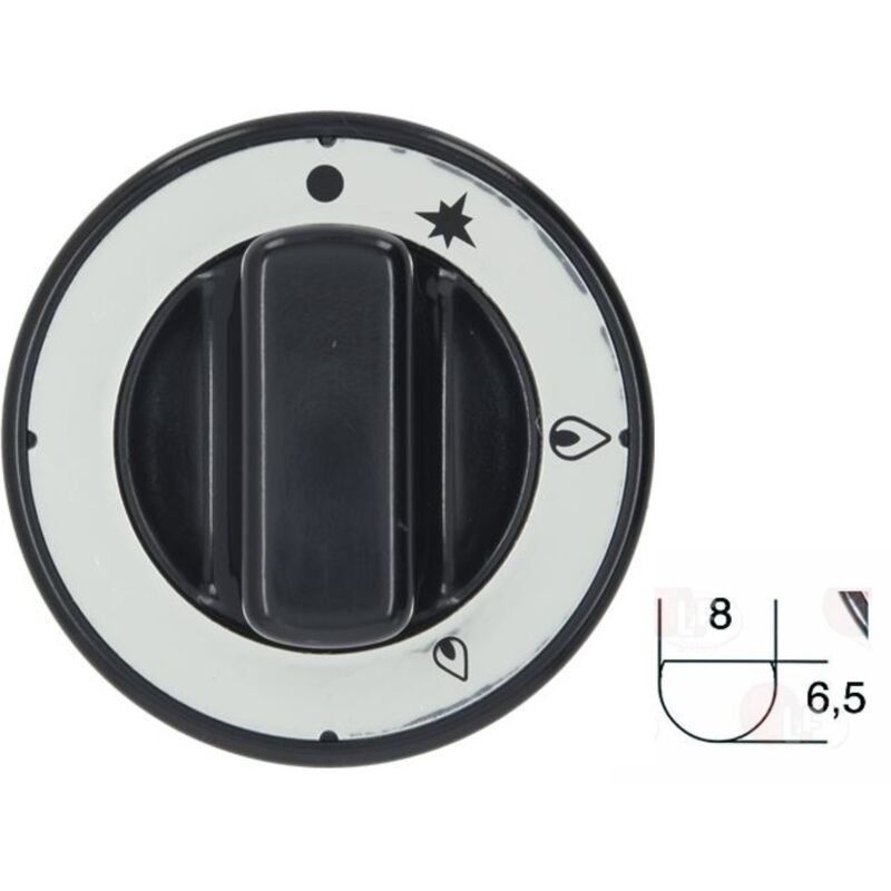 foto del prodotto manopola pomello cucina bar ristorante industriale d. 70mm completa
