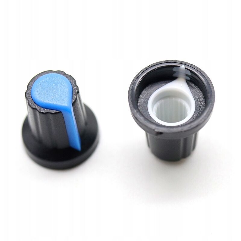 foto del prodotto manopola potenziometro asse 6mm 15x17mm