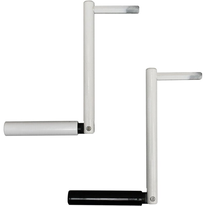 foto del prodotto manovella per argano a fune lunghezza esagono 30 mm - nera