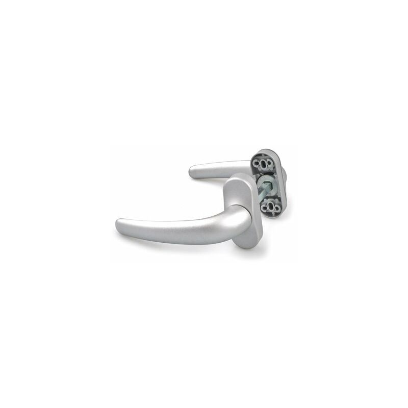 foto del prodotto manovella reversibile in alluminio color argento