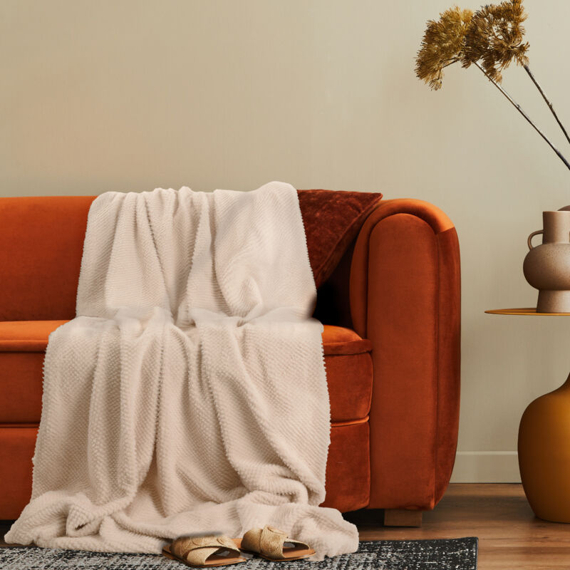 foto del prodotto manta decorativa de sal n colcha acogedora boho sof manta lavable mullida beige, 200x240cm paco home