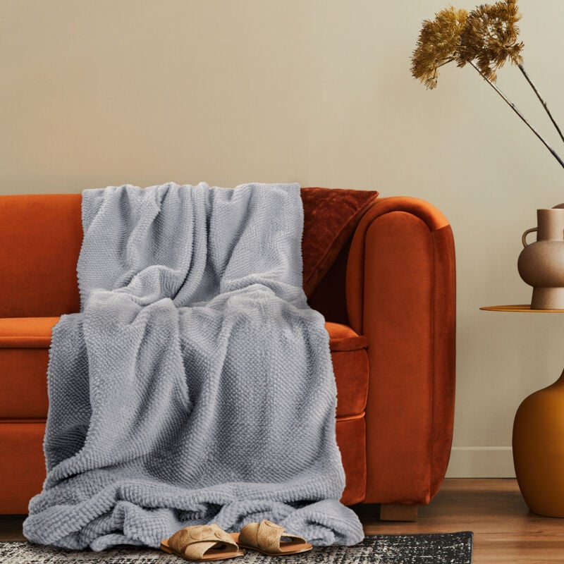 foto del prodotto manta decorativa de sal n colcha acogedora boho sof manta lavable mullida grigio, 200x240cm paco home