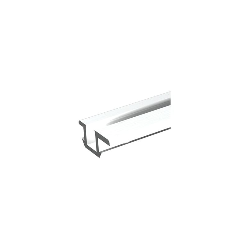 foto del prodotto mantion 25 binario scanalato in pvc lunghezza 3 m bianco 25 300b