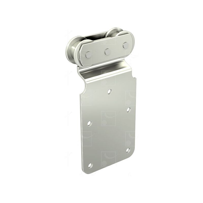 foto del prodotto mantion supporto piatto per porta dritta 150kg 2 rulli in acciaio 251a