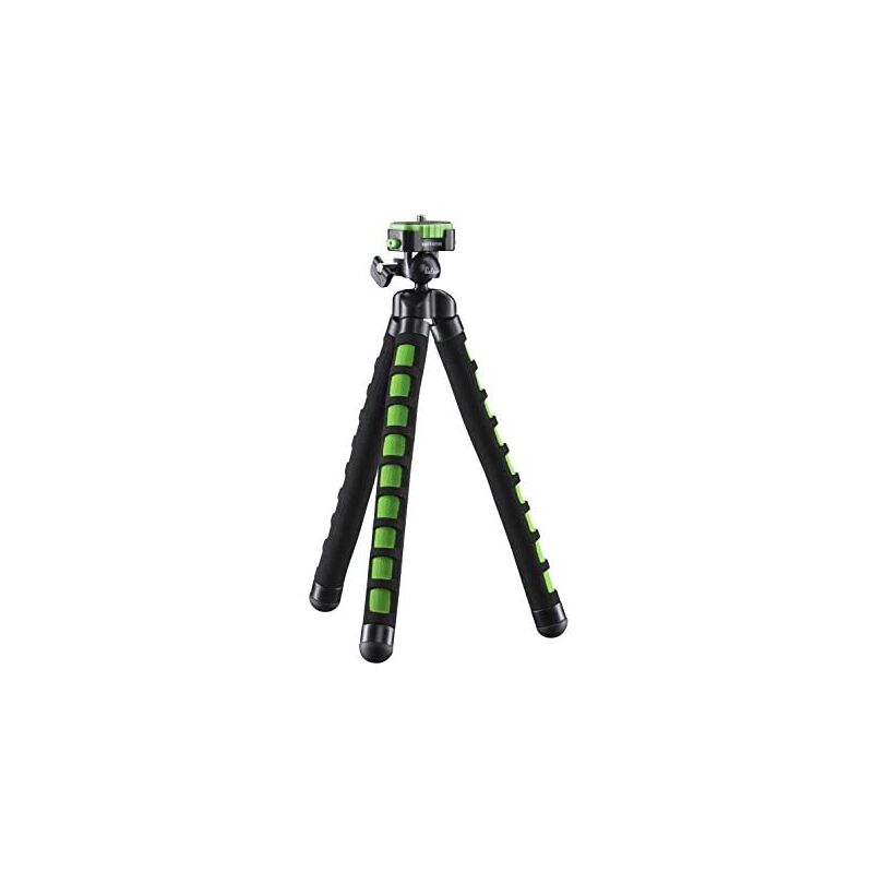 foto del prodotto mantona 21401 treppiede smartphone camera digitale 3 gambe nero, verde