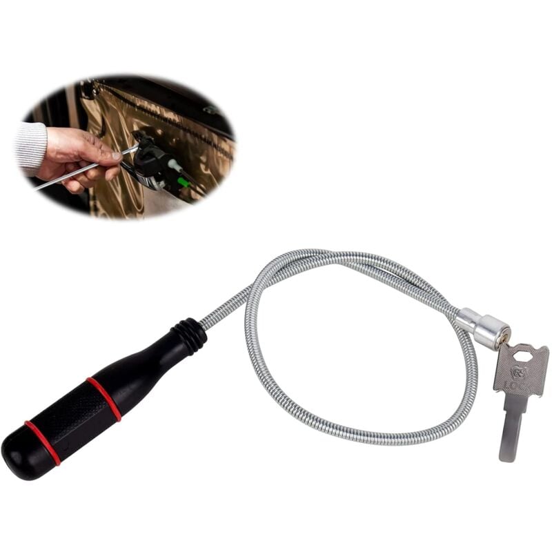 foto del prodotto manying auto magnet strumento di prelievo magnetico flessibile strumento di prelievo strumento di recupero magnetico potente scopa magnetica