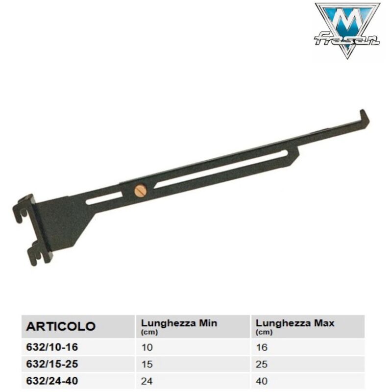 foto del prodotto manzoni mensola nera all. cm.10/16 art.632