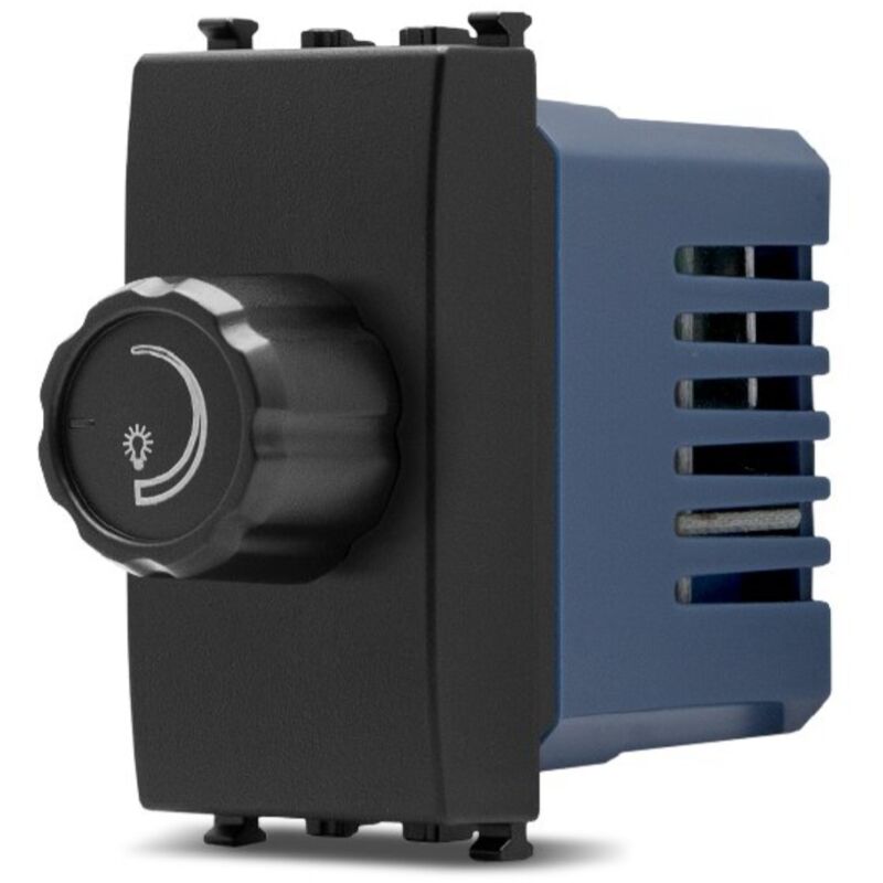 foto del prodotto mapam frutti elettrici compatibili con supporti vimar ark nero interruttore presa pulsante schuko deviatore dimmer