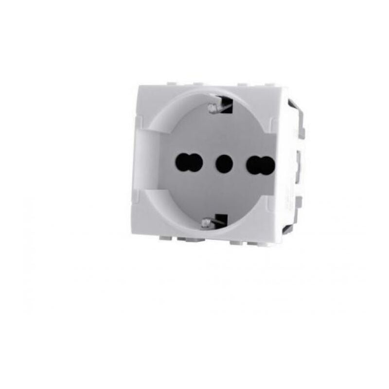 foto del prodotto mapam presa schuko unel art compatibile con bticino livinglight n4140 16 16a bianco 814b