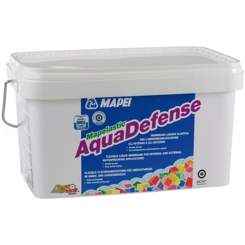 foto del prodotto mapei mapelastic aquadefense fustino da 3,5 kg membrana liquida elastica rapida