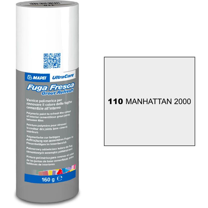 foto del prodotto mapei ultracare fuga fresca vernice rinnovo colore 160g manhattan 110