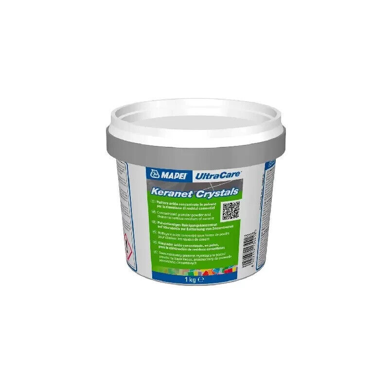 foto del prodotto mapei ultracare keranet crystals pulitore base acida piastrelle polvere kg 1