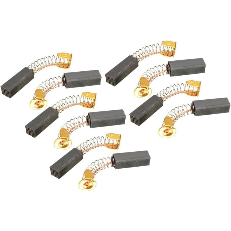 foto del prodotto mappa di approvvigionamento spazzole di carbone per motori 19 mm x 7 mm x 6 mm per motori elettrici tapis roulant lavorazione del legno trimmer