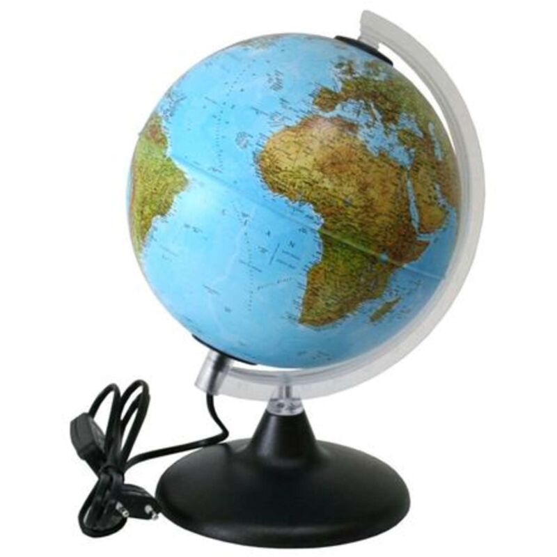 foto del prodotto mappamondo globo moderno luminoso 20 cm 230v