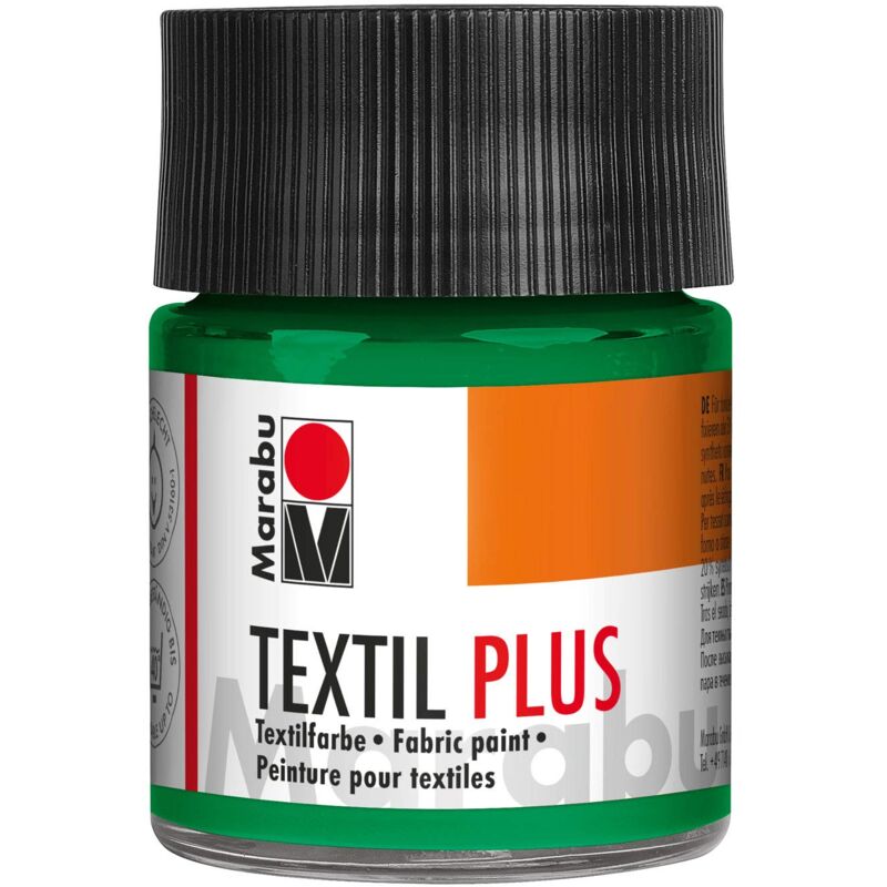 foto del prodotto marabu 015 textil vernice del tessuto per more 50ml verde