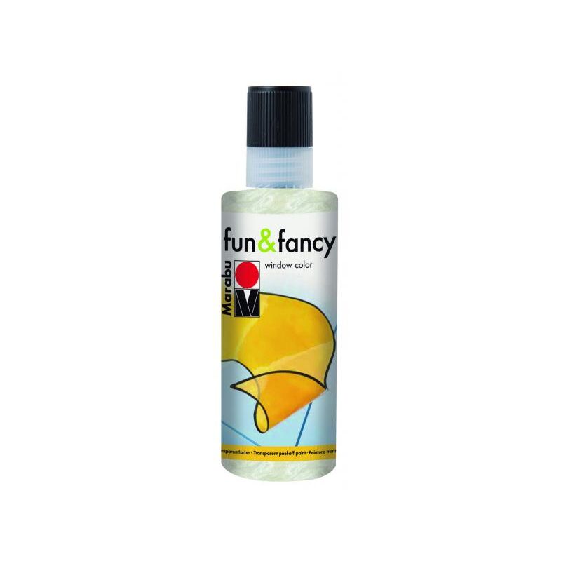 foto del prodotto marabu fun fancy colore a base d acqua per vetri 8oml colore bianco perlato 270