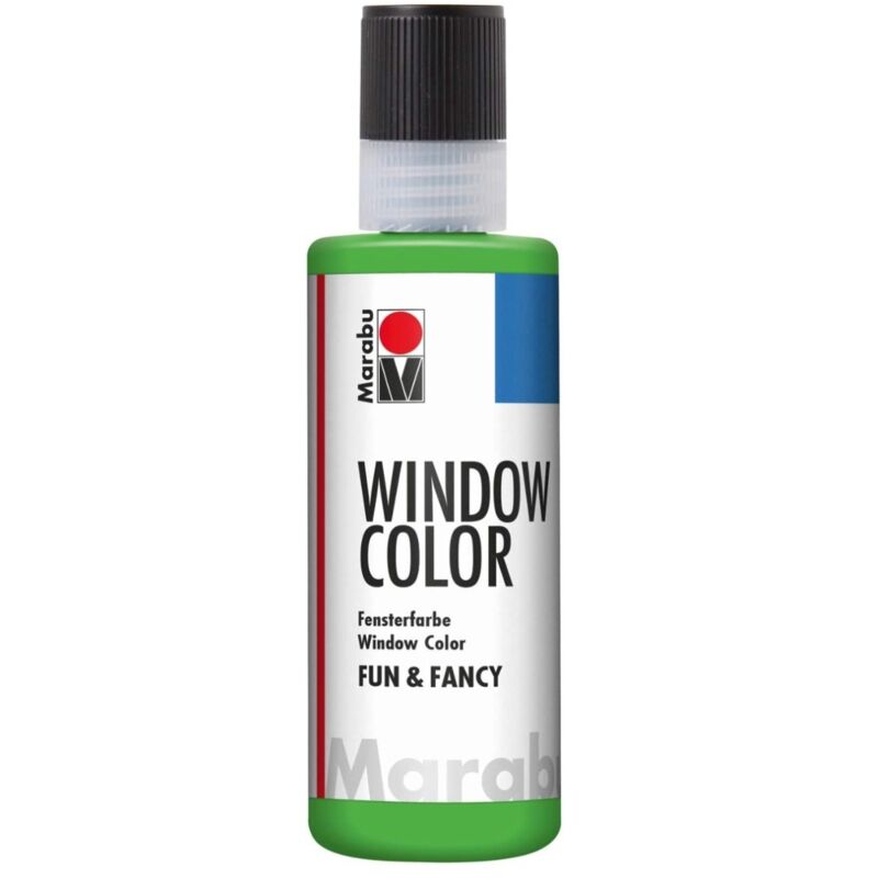 foto del prodotto marabu fun fancy colore a base d acqua per vetri 8oml colore verde chiaro 062