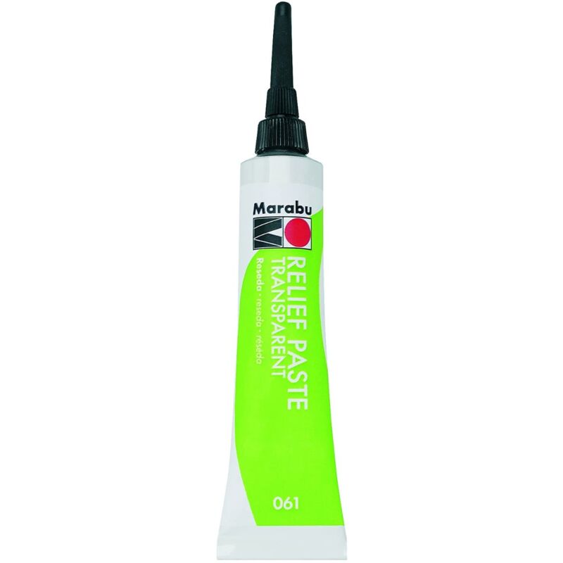 foto del prodotto marabu pasta metallica trasparente pervetro e porcellana 20ml colore reseda 061