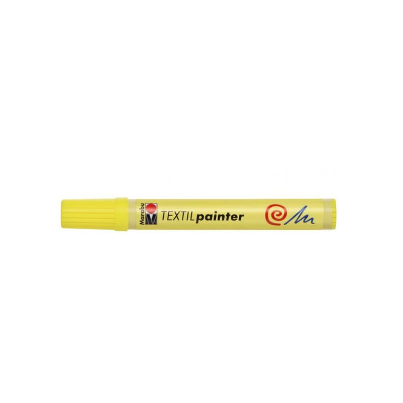 foto del prodotto marabu pennarello textil painter con punta 2 4mm colore giallo limone 020